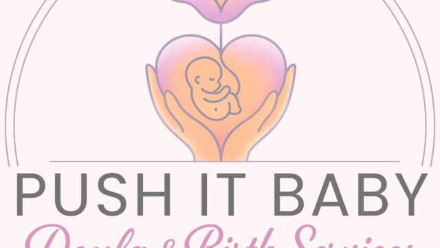 Logo da Push It Baby Doula especialista em suporte à maternidade