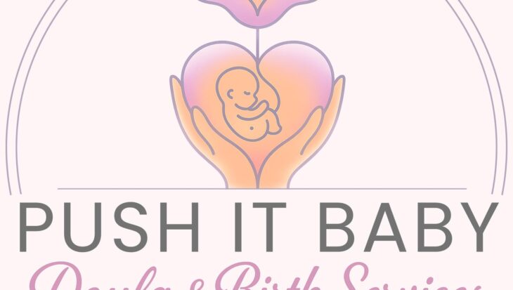 Logo da Push It Baby Doula especialista em suporte à maternidade