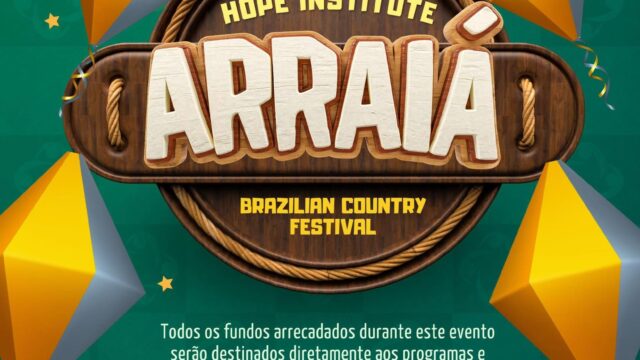 Arte do Arraiá Hope Institute, festival brasileiro de festa junina realizado em Huntersville, Carolina do Norte.