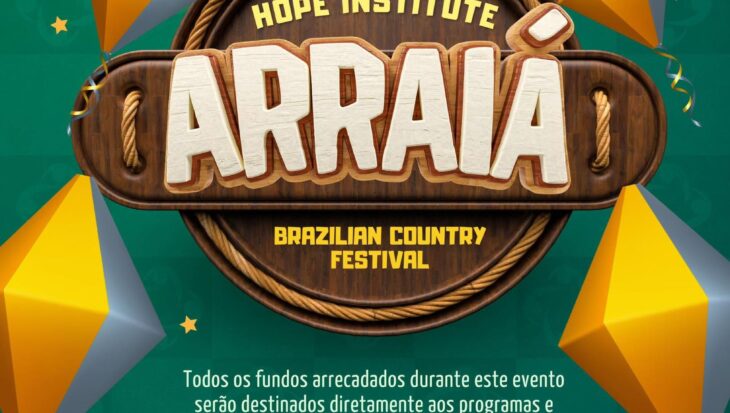 Arte do Arraiá Hope Institute, festival brasileiro de festa junina realizado em Huntersville, Carolina do Norte.