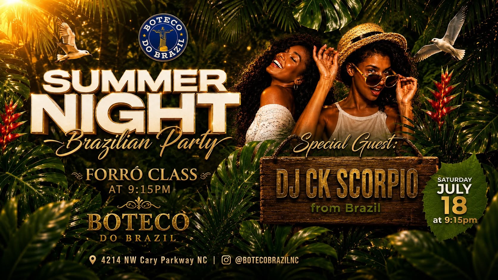 Summer Night Brazilian Party | Forró no Boteco do Brazil em Cary NC